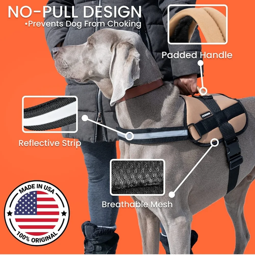 Pawmob No Pull Reflective Dog Harness Made in America